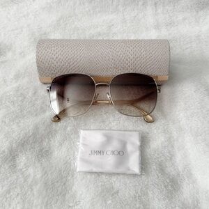 JIMMY CHOO Women’s Square Mamie/s Sunglasses 3YGNQ Light Gold